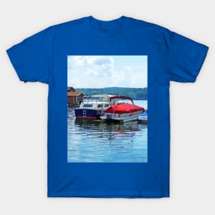 Canandaigua NY -  Fishing Shacks T-Shirt